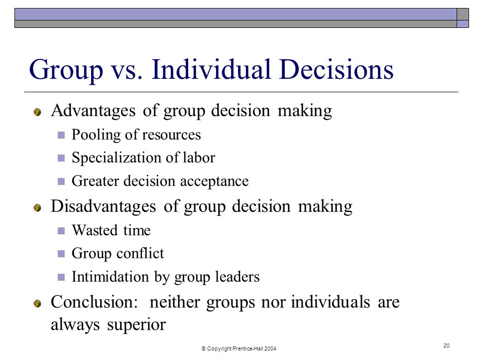 Decision Making Approaches - Which Approach Characterizes Your Individual Decision Making?